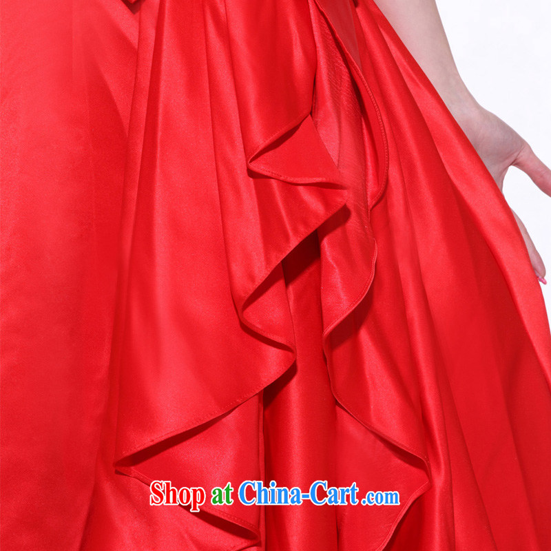 The bride toast wedding dress red erase chest dress with long dress 683 M, the bride, shopping on the Internet