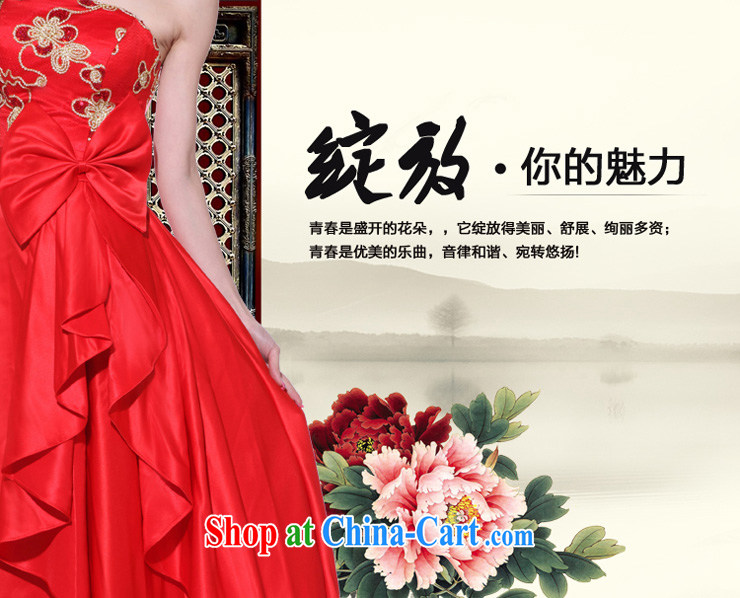 The bride toast wedding dress red erase chest dress with long dress 683 M pictures, price, brand platters! Elections are good character, the national distribution, so why buy now enjoy more preferential! Health
