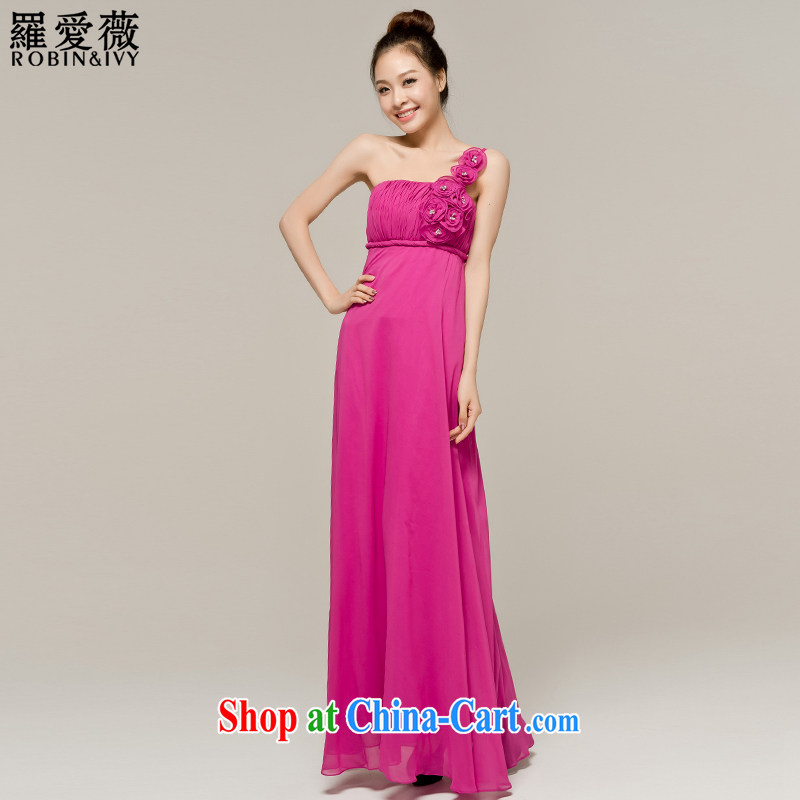 Paul and love Ms Audrey EU Yuet-mee, RobinIvy_ toast clothing bridesmaid dresses new 2015 snow woven long evening dress L 13,036 red XL