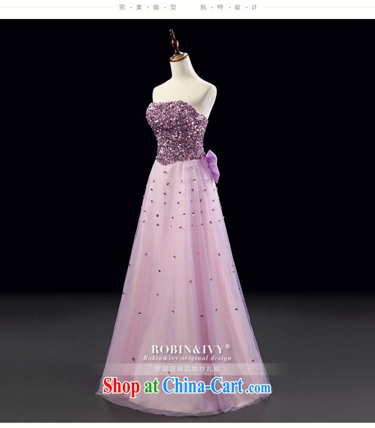 Paul love Ms Audrey EU Yuet-mee, RobinIvy) bridesmaid dress uniform toast 2015 New Long dress L 12,121 violet S pictures, price, brand platters! Elections are good character, the national distribution, so why buy now enjoy more preferential! Health