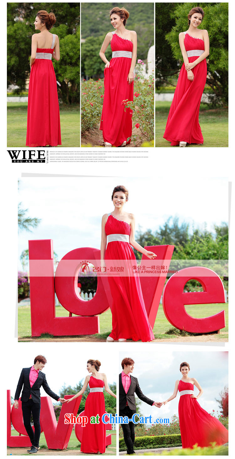 The bride's wedding dresses red dress, Korean single shoulder dress dinner serving toast serving 232 L pictures, price, brand platters! Elections are good character, the national distribution, so why buy now enjoy more preferential! Health