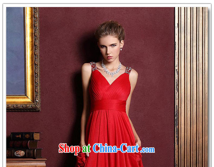 The bride's wedding dresses 2015 New Red wedding dresses toast long evening dress 285 M pictures, price, brand platters! Elections are good character, the national distribution, so why buy now enjoy more preferential! Health
