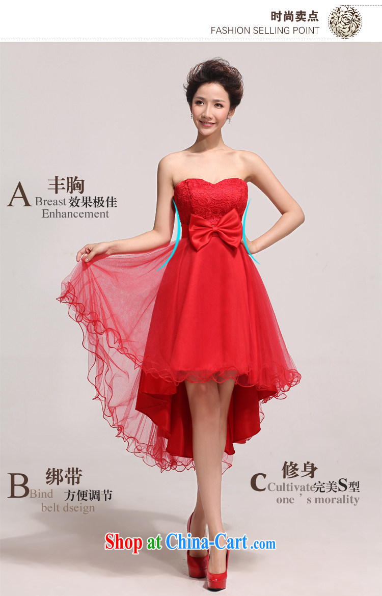 Diane M Ki Red Front short long water-soluble lace heart-shaped smears chest bridal toast Stage service photo building photo red L pictures, price, brand platters! Elections are good character, the national distribution, so why buy now enjoy more preferential! Health