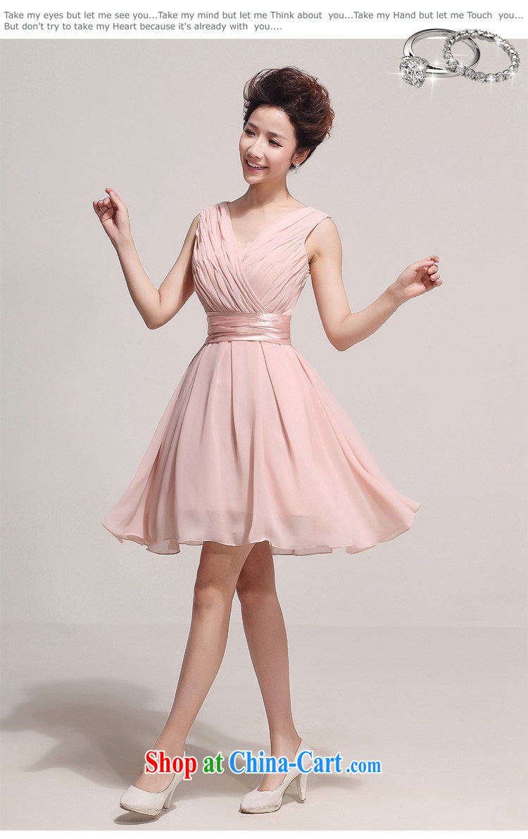 Diane M Ki stylish bridesmaid shoulders Deep V small dress dress bridesmaid mission short skirt dress pink bridal gown pink XXL pictures, price, brand platters! Elections are good character, the national distribution, so why buy now enjoy more preferential! Health