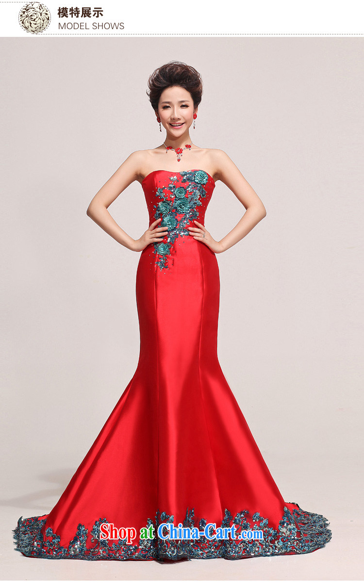 Diane M Ki wedding dresses Korean Beauty marriages red new crowsfoot tail dress uniform toasting red XXL pictures, price, brand platters! Elections are good character, the national distribution, so why buy now enjoy more preferential! Health