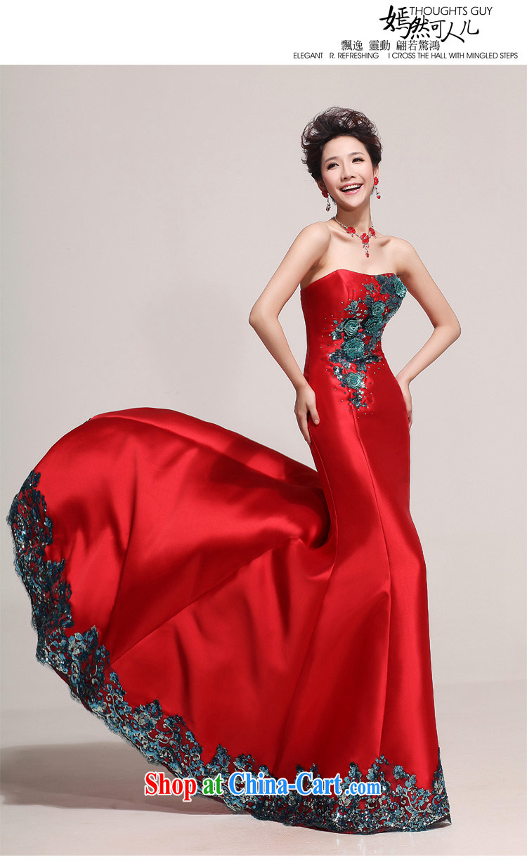 Diane M Ki wedding dresses Korean Beauty marriages red new crowsfoot tail dress uniform toasting red XXL pictures, price, brand platters! Elections are good character, the national distribution, so why buy now enjoy more preferential! Health