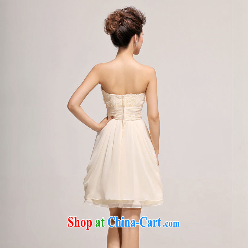 Diane M Ki wedding dresses new 2014 bridesmaid serving short summer sister's dress skirts marriages champagne color XXL, Diane M Qi, shopping on the Internet
