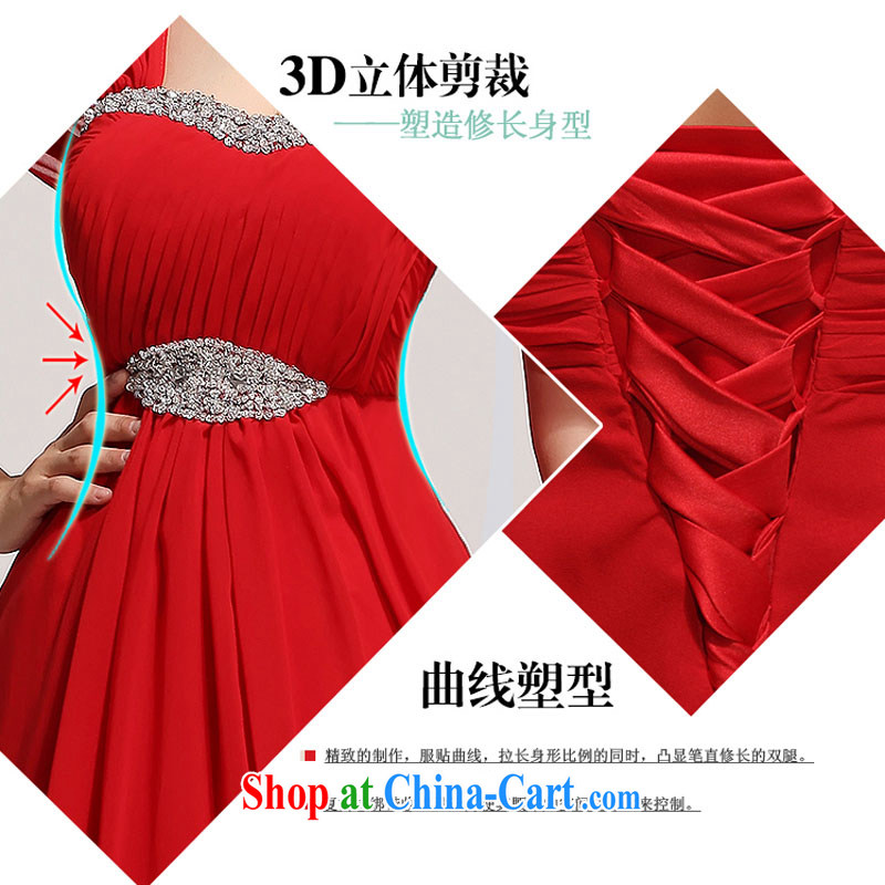Diane M Ki wedding dresses 2014 new marriages served toast red short, thick MM graphics thin package shoulder, red XXL, Diane M Ki, shopping on the Internet