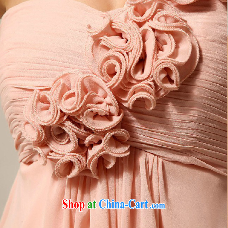 Diane M Ki wedding dresses new 2014 Korean single shoulder style marriages small dress bridesmaid serving meat pink XXL, Diane M Ki, shopping on the Internet