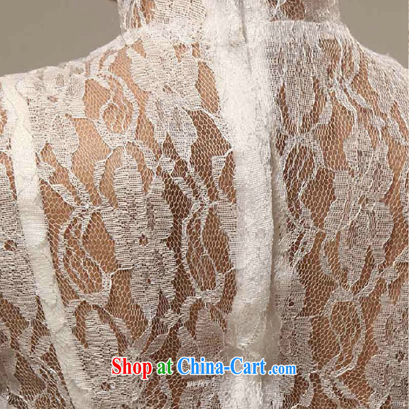 Diane M Ki retro lace short, bridal bridesmaid wedding dresses small skirt stylish lace bows clothing bridesmaid clothing white S, Diane M Ki, shopping on the Internet