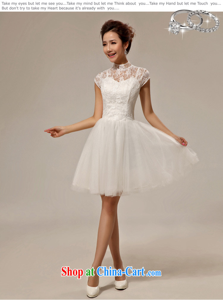 Diane M Ki retro lace short, bridal bridesmaid wedding dresses small skirt and stylish lace bows clothing bridesmaid clothing white S pictures, price, brand platters! Elections are good character, the national distribution, so why buy now enjoy more preferential! Health