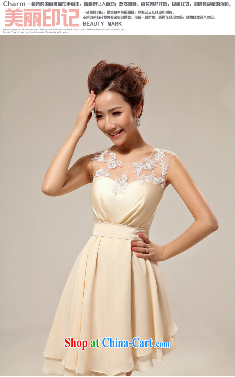 Diane M Ki bridal bridesmaid wedding dresses stylish lace bows clothing bridesmaid dinner serving champagne color bridesmaid in champagne color XXL pictures, price, brand platters! Elections are good character, the national distribution, so why buy now enjoy more preferential! Health