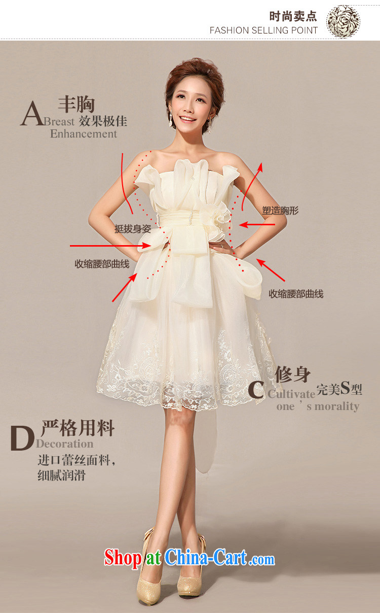 Diane M Ki wedding dresses new 2014 wedding dresses bridesmaid dress uniform toast dress short skirt champagne color XXL pictures, price, brand platters! Elections are good character, the national distribution, so why buy now enjoy more preferential! Health