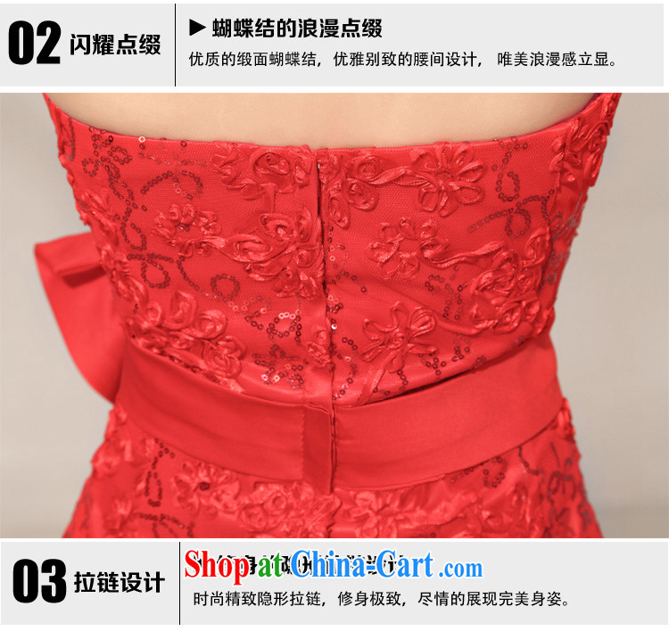 Diane M Qi 2014 new spring marriages wedding lace flowers toast wiped his chest red evening dress red S pictures, price, brand platters! Elections are good character, the national distribution, so why buy now enjoy more preferential! Health