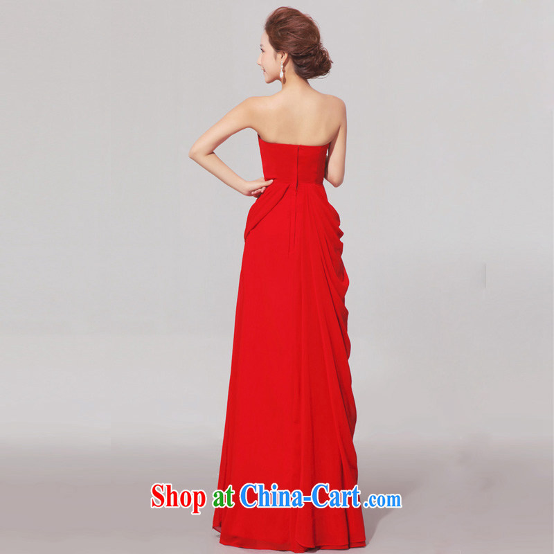 Diane M Ki wedding dress red elegant graphics thin dress long drill bridal dresses serving toast red XXL, Diane M Ki, shopping on the Internet