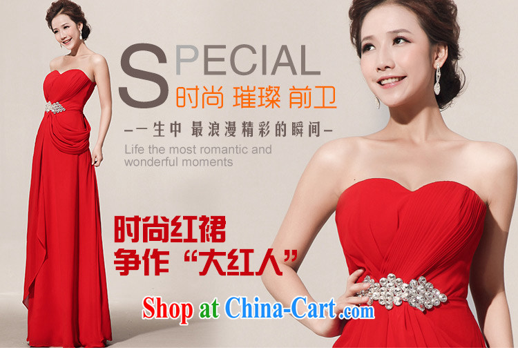 Diane M Ki wedding dress red elegant graphics thin dress long drill bridal dresses serving toast red XXL pictures, price, brand platters! Elections are good character, the national distribution, so why buy now enjoy more preferential! Health