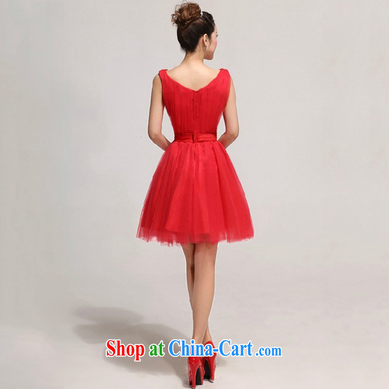 New 2013 marriage short dresses in Europe the Evening Dress Red White bridal gown dress red XXL, Diane M Ki, shopping on the Internet
