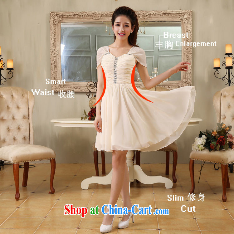 Diane M Ki wedding dresses 2014 new bag shoulder dress dress shoulders small dress beauty graphics thin dresses snow woven skirt beige XXL pictures, price, brand platters! Elections are good character, the national distribution, so why buy now enjoy more preferential! Health
