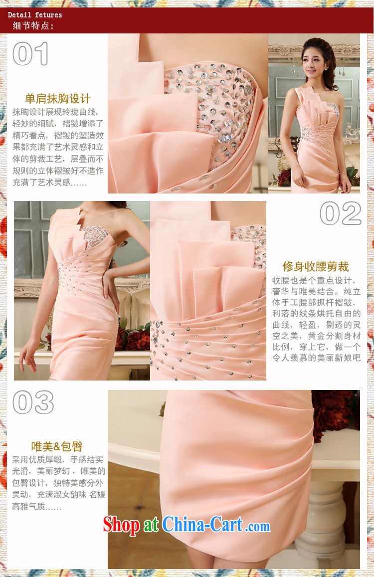 wedding dresses 2014 new single shoulder beauty pink small dress beauty graphics thin dress sweet dress skirt pink S pictures, price, brand platters! Elections are good character, the national distribution, so why buy now enjoy more preferential! Health