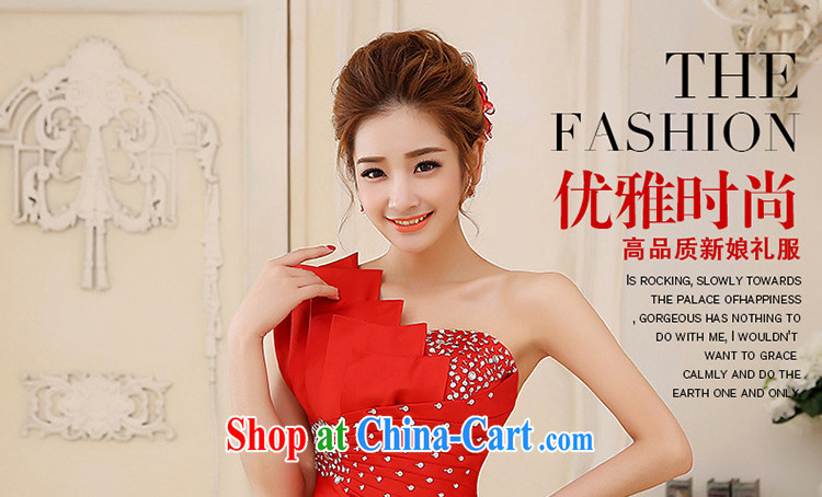 wedding dresses 2014 new single shoulder beauty pink small dress beauty graphics thin dress sweet dress skirt pink S pictures, price, brand platters! Elections are good character, the national distribution, so why buy now enjoy more preferential! Health