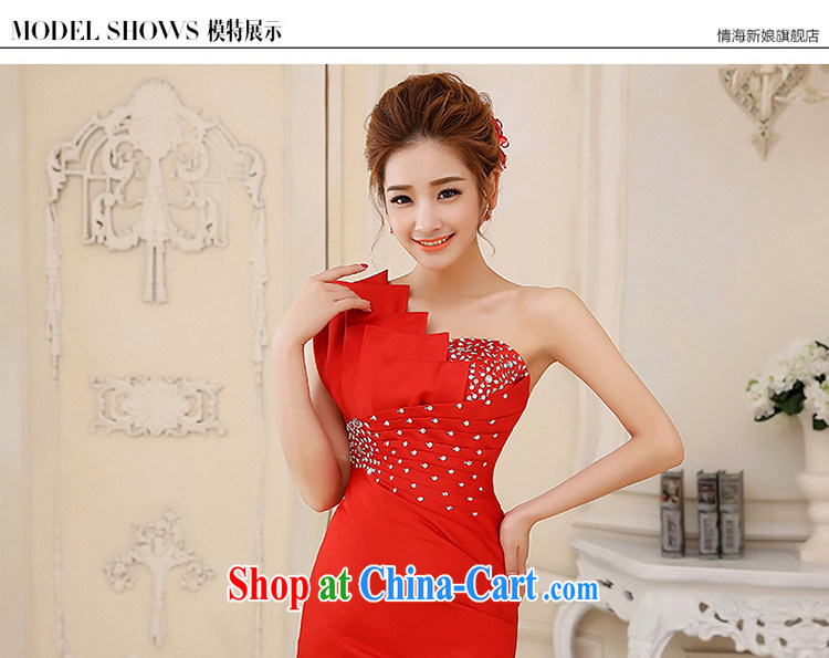 wedding dresses 2014 new single shoulder beauty pink small dress beauty graphics thin dress sweet dress skirt pink S pictures, price, brand platters! Elections are good character, the national distribution, so why buy now enjoy more preferential! Health