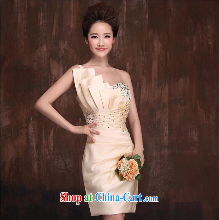 wedding dresses 2014 new single shoulder beauty pink small dress beauty graphics thin dress sweet dress skirt pink S pictures, price, brand platters! Elections are good character, the national distribution, so why buy now enjoy more preferential! Health