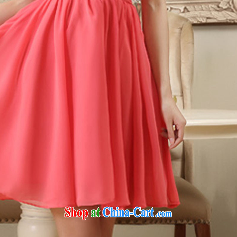 wedding dresses 2014 new dual-shoulder small dress red package shoulder Evening Dress elegant ladies dress dresses beauty graphics thin wood drill name Yuan dresses watermelon red XXL, Diane M Qi, shopping on the Internet