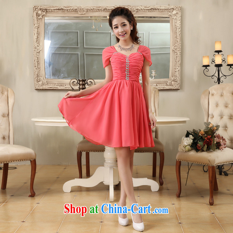 wedding dresses 2014 new dual-shoulder small dress red package shoulder Evening Dress elegant ladies dress dresses beauty graphics thin wood drill name Yuan dresses watermelon red XXL pictures, price, brand platters! Elections are good character, the national distribution, so why buy now enjoy more preferential! Health