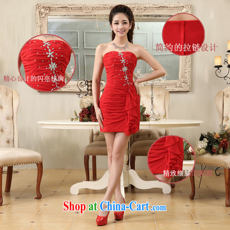 wedding dresses 2014 new erase chest parquet drilling small red dress short dress beauty dress skirt red XXL pictures, price, brand platters! Elections are good character, the national distribution, so why buy now enjoy more preferential! Health