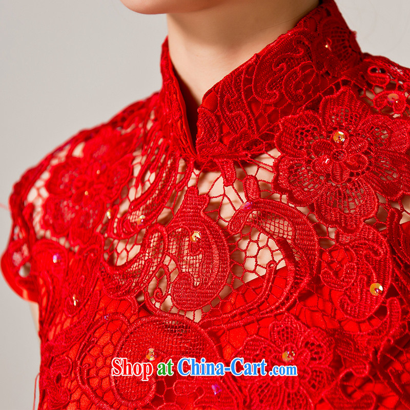 Recall that the Red Cross summer makeup, bridal wedding dresses bridesmaid long wedding dresses red lace the toasting service dress L 12,152 red M, recalling that the red makeup, shopping on the Internet
