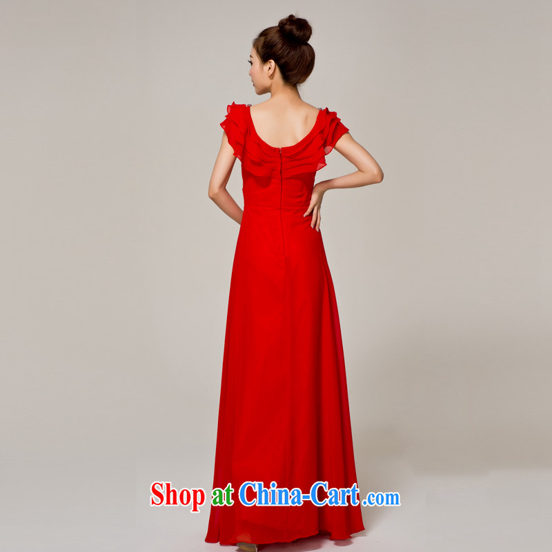 Recall that the red makeup summer marriages wedding red long dual-shoulder dress New with bows dress 2015 new L 12,145 red XL, recalling that the red makeup, shopping on the Internet