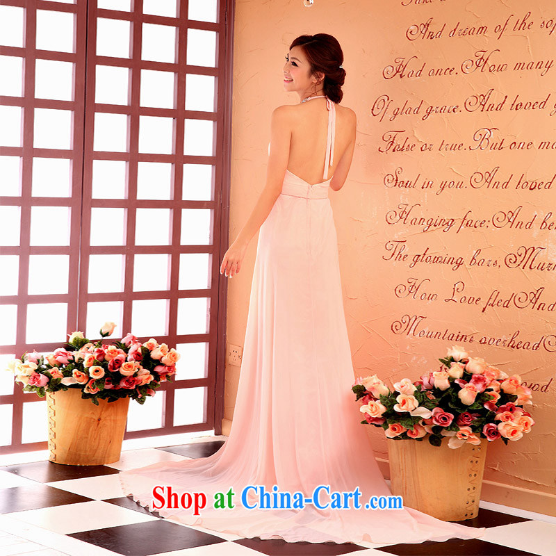 The bridal dresses 2015 marriage new toast serving long bridesmaid dress pink dress 219 pink L, the bride, shopping on the Internet