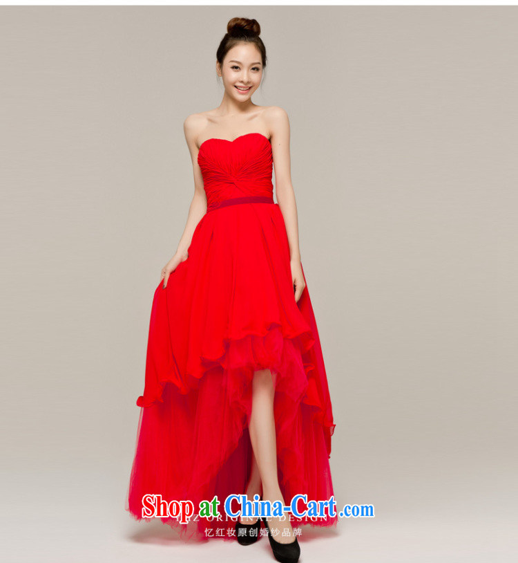 Recall that the red makeup spring and summer short before long bows dress bridal wedding dresses with bare chest moderator banquet service L 12,103 red L pictures, price, brand platters! Elections are good character, the national distribution, so why buy now enjoy more preferential! Health