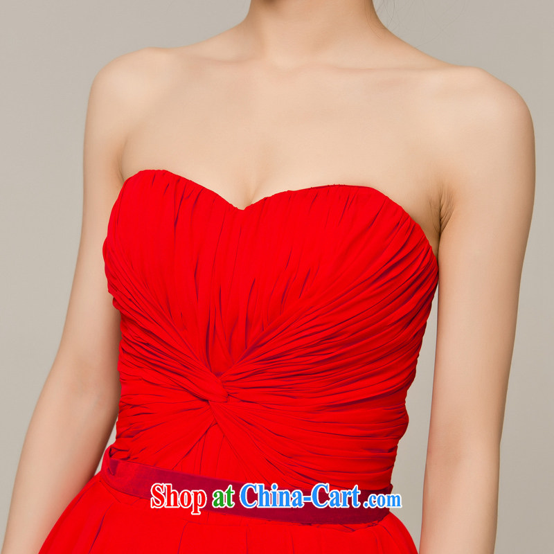 Recall that the red makeup spring and summer short before long bows dress bridal wedding dresses with bare chest moderator banquet service L 12,103 red L, recalling that the red makeup, and, shopping on the Internet