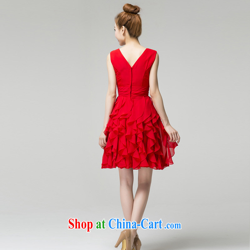 Recall that the red makeup spring and summer bridal dresses bridesmaid red V for cultivating short skirts and stylish wedding moderator bows dress L 13,788 red XL, recalling that the red makeup, shopping on the Internet