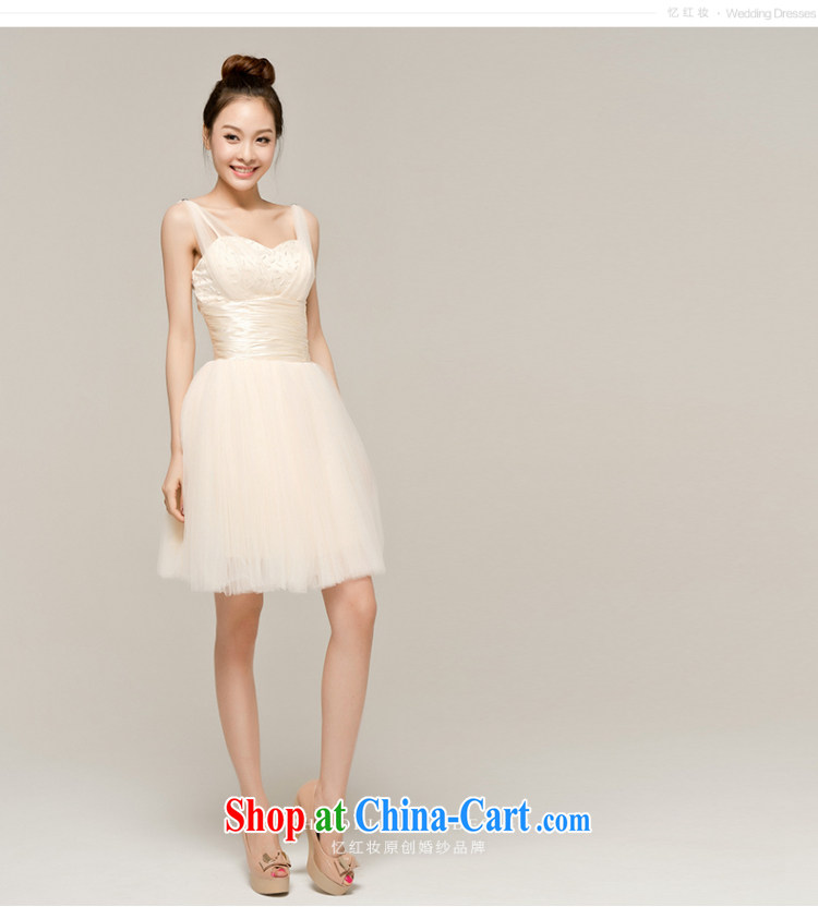 Recall that the red makeup spring and summer new wedding bridesmaid dress the dress skirt short strap with new Korean bridal Dinner served toast L 13,040 light yellow M pictures, price, brand platters! Elections are good character, the national distribution, so why buy now enjoy more preferential! Health