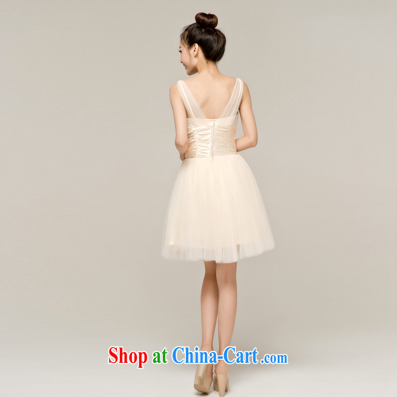 Recall that the red makeup spring and summer new wedding bridesmaid dress the dress skirt short strap with new Korean bridal Dinner served toast L 13,040 light yellow M, recalling that the red makeup, shopping on the Internet