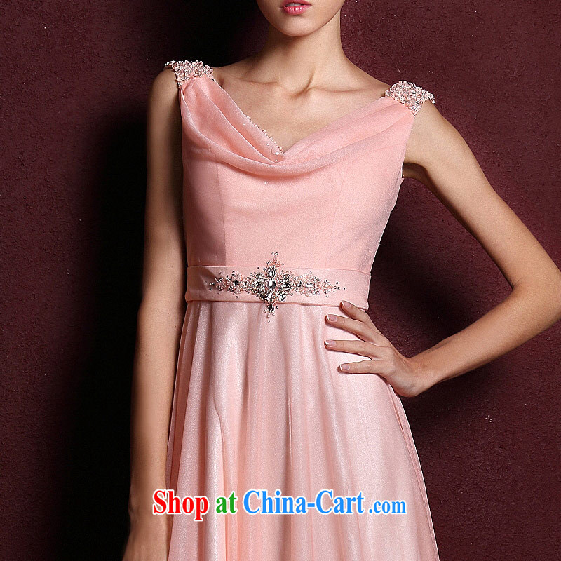 The bridal gown wedding new toast serving long bridesmaid dress red evening dress pink 326 M, the bride, shopping on the Internet