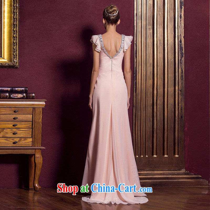 The bride's wedding dresses 2015 New Red wedding dresses toast long evening dress 289 pink M, the bride, shopping on the Internet