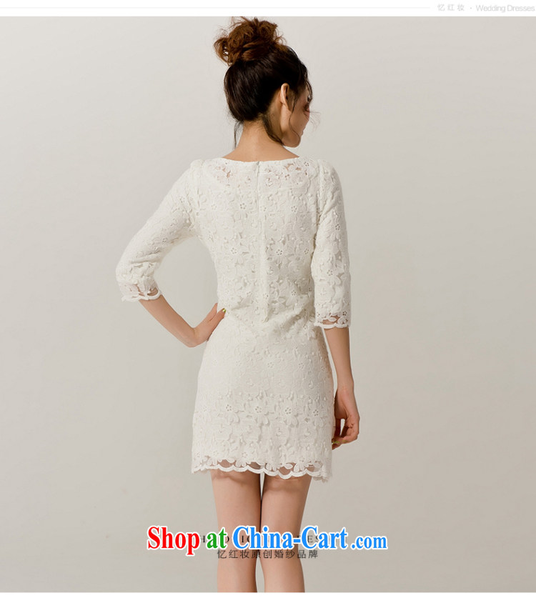 Recall that the red makeup spring and summer bridesmaid clothing lace short skirt dress improved bridesmaid dress bride wedding toast L serving 12,030 white XL pictures, price, brand platters! Elections are good character, the national distribution, so why buy now enjoy more preferential! Health