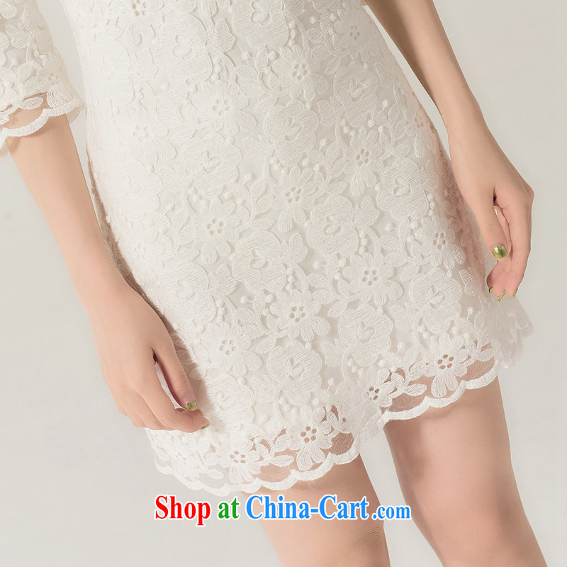 Recall that the red makeup spring and summer bridesmaid clothing lace short skirt dress improved bridesmaid dress bride wedding toast L serving 12,030 white XL, recalling that the red makeup, shopping on the Internet