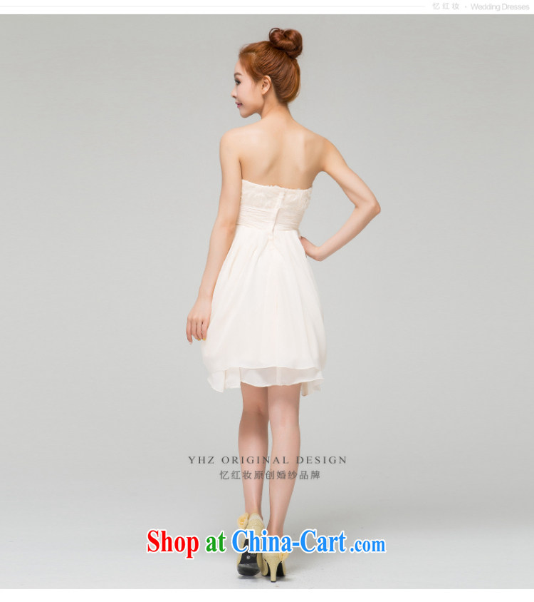 Recall that the red makeup spring and summer bridesmaid dress wiped chest short bridal wedding dress Korean sweet Princess evening dress beauty small dress L 13,770 champagne color M pictures, price, brand platters! Elections are good character, the national distribution, so why buy now enjoy more preferential! Health