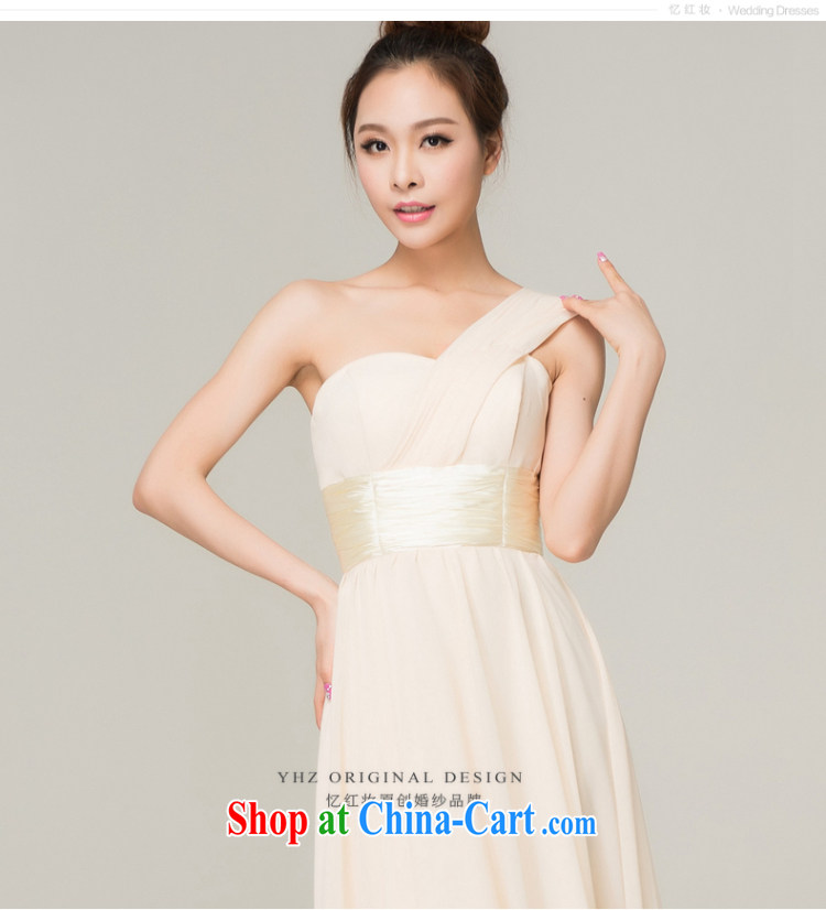 Recall that the red makeup summer 2015 new bridesmaid dresses long, Moderator, Ms. dress single shoulder cultivating champagne toast service L 13,753 champagne color XL pictures, price, brand platters! Elections are good character, the national distribution, so why buy now enjoy more preferential! Health