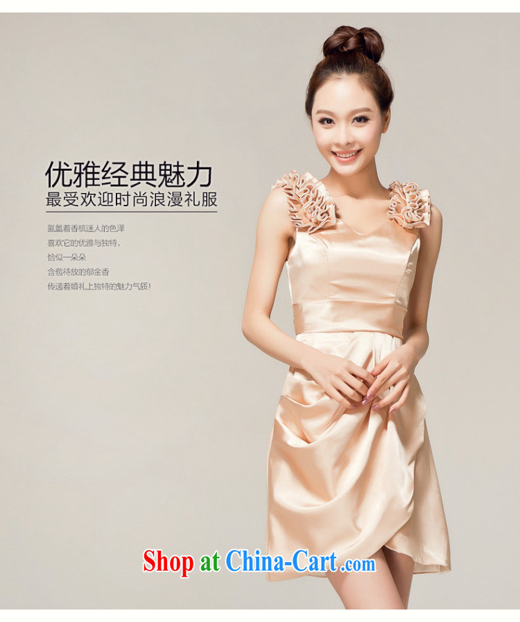 Recall that the red makeup spring and summer bridesmaid clothing shoulders 2015 small dresses, short bows serving temperament Princess bridesmaid dress uniform L 12,122 champagne color M pictures, price, brand platters! Elections are good character, the national distribution, so why buy now enjoy more preferential! Health