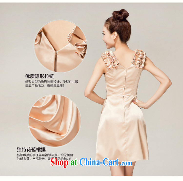 Recall that the red makeup spring and summer bridesmaid clothing shoulders 2015 small dresses, short bows serving temperament Princess bridesmaid dress uniform L 12,122 champagne color M pictures, price, brand platters! Elections are good character, the national distribution, so why buy now enjoy more preferential! Health