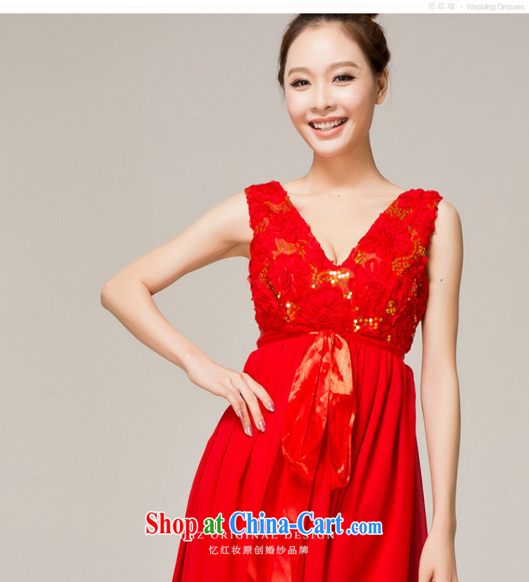 Recall that the red makeup summer red long high-waist pregnant women the toast is serving 2015 double-shoulder V collar marriages dress L 12,132 red XL pictures, price, brand platters! Elections are good character, the national distribution, so why buy now enjoy more preferential! Health