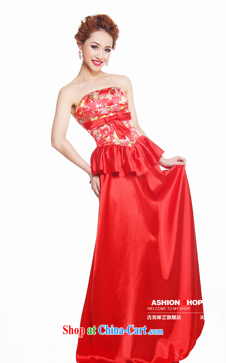 Vladimir Putin, and the wedding dresses Jimmy married arts 2015 new Korean beauty with LS 345 bridal gown red XL pictures, price, brand platters! Elections are good character, the national distribution, so why buy now enjoy more preferential! Health