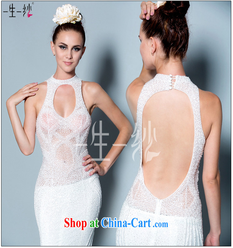 A yarn 2015 New Full diamond luxury wedding to manually set Pearl dress Original Design designer exclusive custom 30250816 white XXL code 40 days pre-sale pictures, price, brand platters! Elections are good character, the national distribution, so why buy now enjoy more preferential! Health
