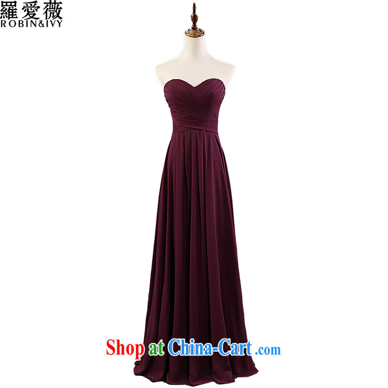 Love, Ms Audrey EU Yuet-mee, RobinIvy_ 2015 wedding dresses long erase chest bridal toast annual service dress moderator L 12,094 purple tailored