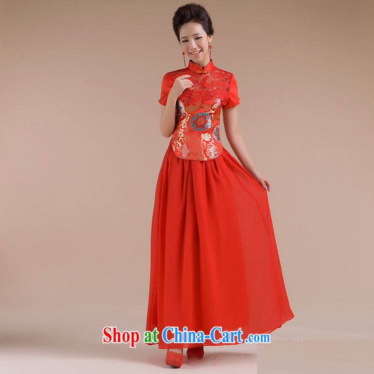 Optimize Hung-new short and cultivating beautiful floral gauze long skirt dress XS 7109 red S pictures, price, brand platters! Elections are good character, the national distribution, so why buy now enjoy more preferential! Health